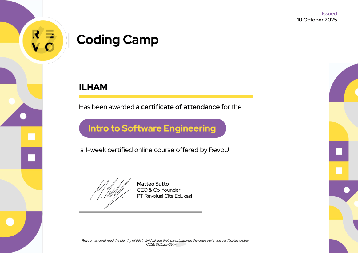 Intro to Software Engineering - gambar 1